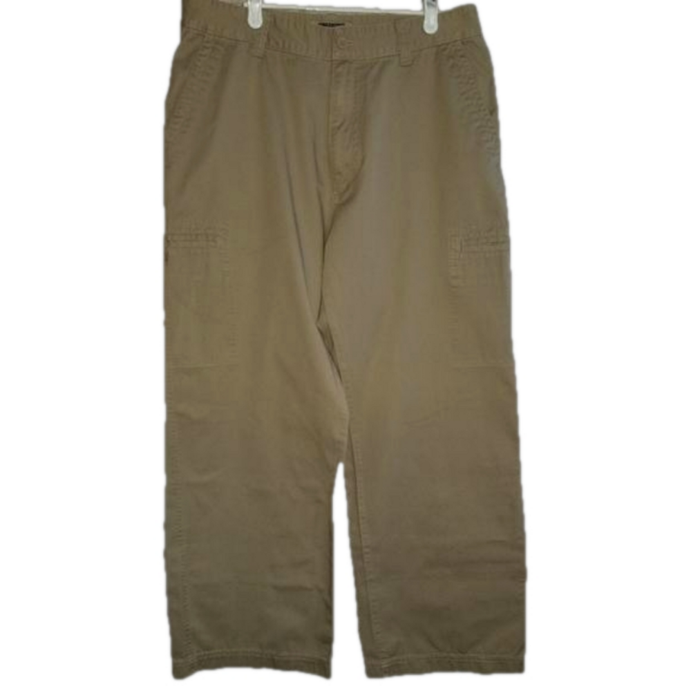 NESI A.G. Tan Khaki Pants Label Reads WST 35/36